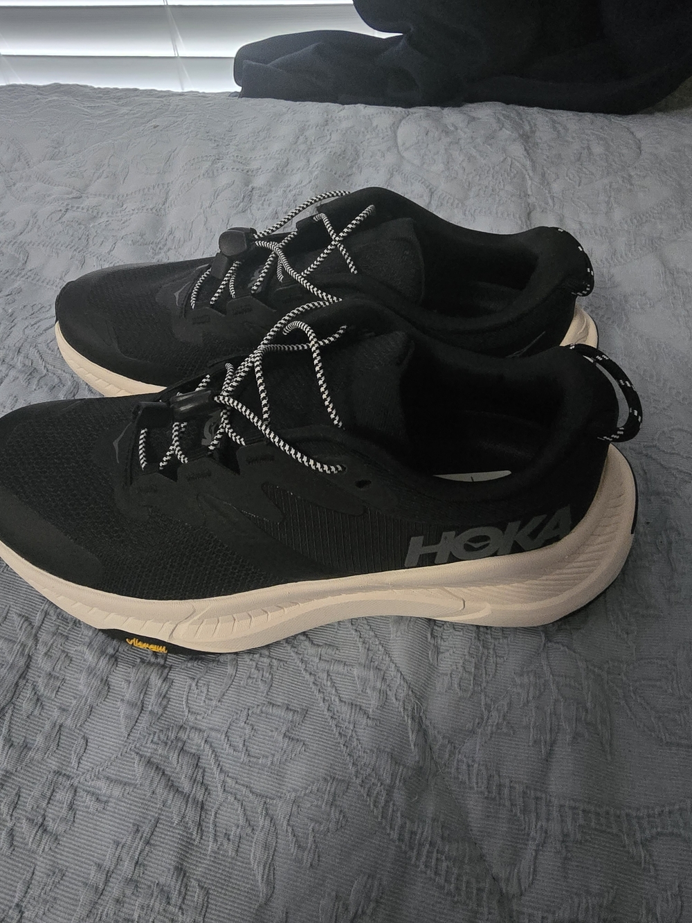HOKA Women's Black & Cream Running Shoe
